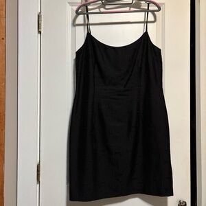 Talbots Vintage Silk Little Black Dress
